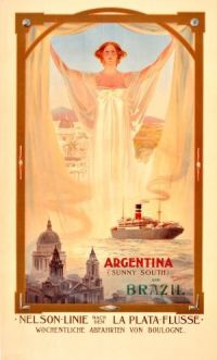 Reiseplakat Argentinien Leinwanddruck