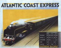 Travel Poster Atlantic Coast Express canvas print