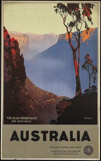 Travel Poster Australia Countryside