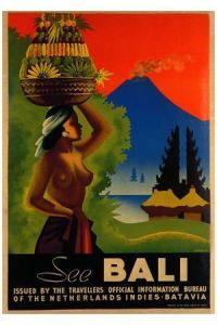 Travel Poster Bali canvas print