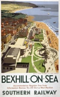 Travel Poster Bexhill On Sea canvas print