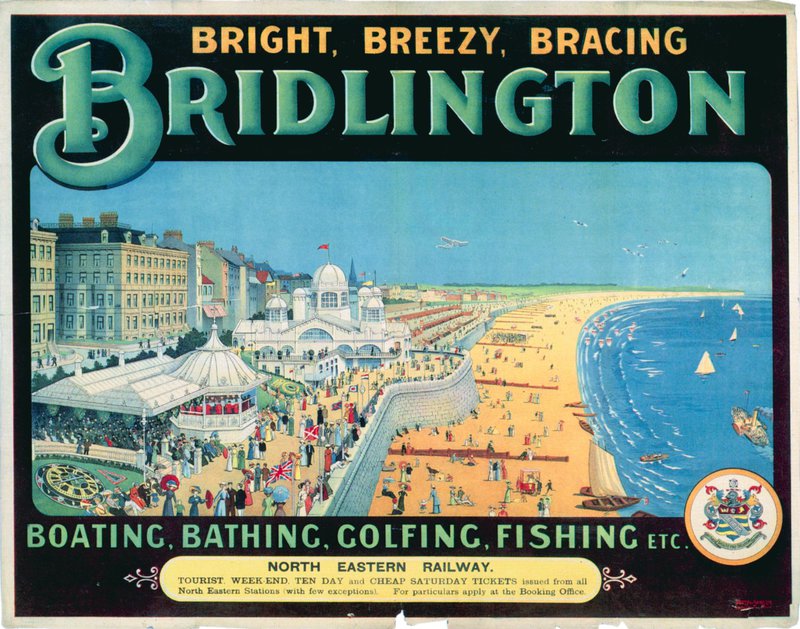 Travel Poster Bridlington canvas print