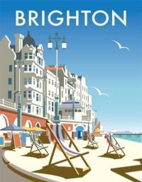 Travel Poster Brighton Beach canvas print
