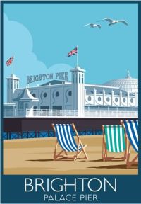 Reiseplakat Brighton Palace Pier