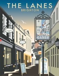 Reiseplakat Brighton The Lanes