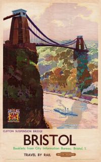 Travel Poster Bristol canvas print