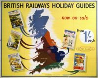 السفر ملصق دليل السكك الحديدية البريطانية عطلة