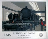 Travel Poster Building An Engine canvas print