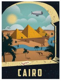 Travel Poster Cairo canvas print