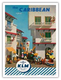 Travel Poster Caribbean 3 canvas print