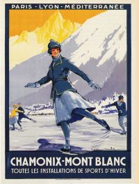 Reiseplakat Chamonix Mont Blanc Leinwanddruck