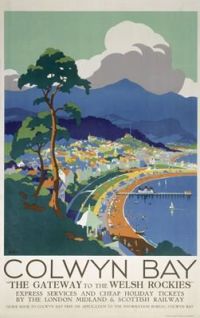 Travel Poster Colwyn Bay canvas print