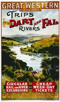 Travel Poster Dart And Fall canvas print