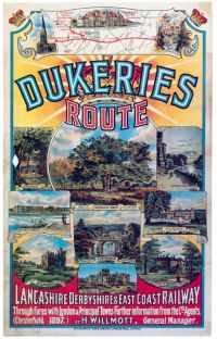 Travel Poster Dukeries canvas print