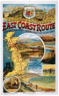 Travel Poster East Coast canvas print