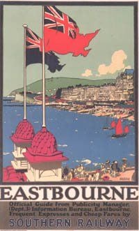 Travel Poster Eastbourne canvas print