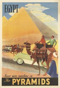 여행 포스터 이집트 피라미드