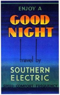 Travel Poster Enjoy A Good Night canvas print