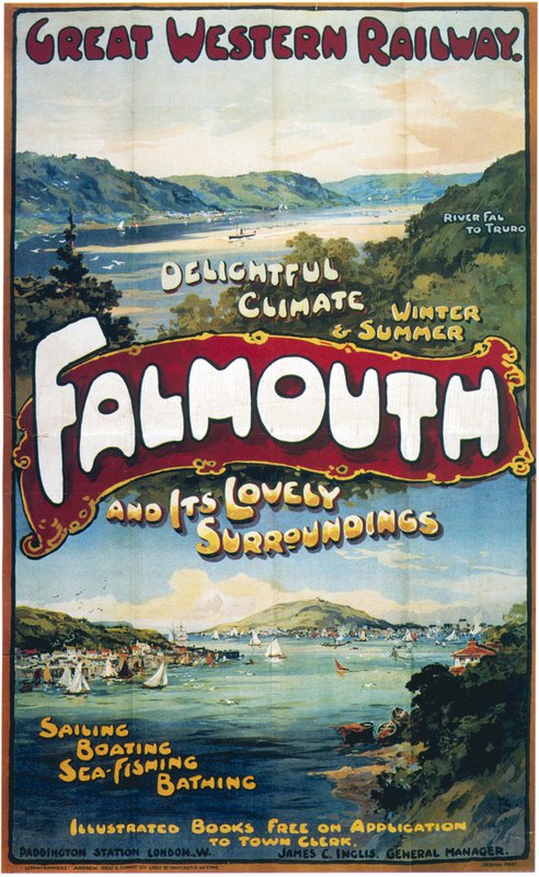 Travel Poster Falmouth canvas print