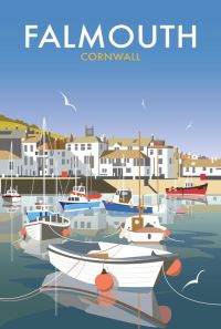 Reiseplakat Falmouth Cornwall Leinwanddruck