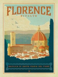 Travel Poster Florence Italy