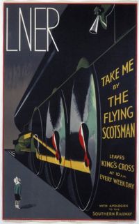 Travel Poster Flying Scotsman canvas print