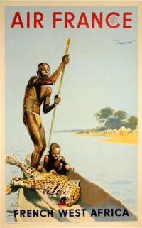 여행 포스터 프랑스령 서아프리카