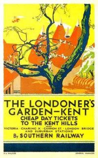 Travel Poster Garden Kent