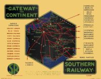 여행 포스터 게이트웨이 남부 철도