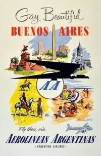 Travel Poster Gay Beautiful Buenos Aires canvas print