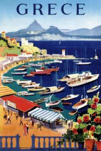 여행 포스터 그리스
