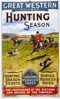 Travel Poster Gwr Hunting Season