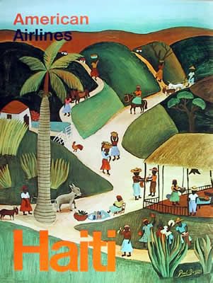 Travel Poster Haiti canvas print