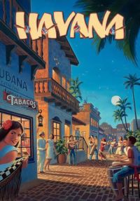 Travel Poster Havana canvas print