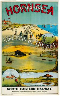 Travel Poster Hornsea canvas print