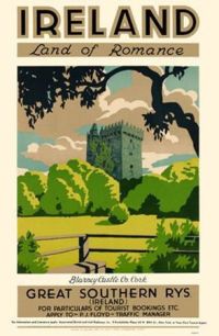 Travel Poster Ireland Land Of Romance