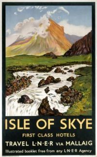 Travel Poster Isle Of Skye canvas print