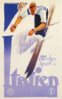 Travel Poster Italian Winter Sport