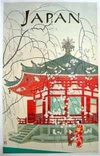 Travel Poster Japan canvas print