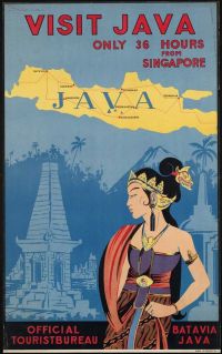 Travel Poster Java canvas print