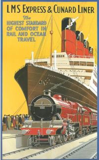 Travel Poster Lms Cunard canvas print