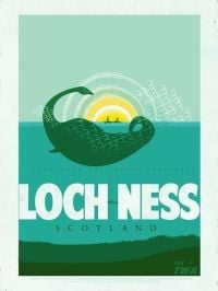 Travel Poster Loch Ness canvas print