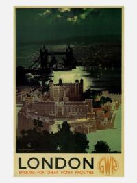 Reiseplakat London Gwr Leinwanddruck