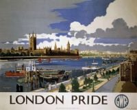 Travel Poster London Pride canvas print