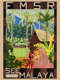 Travel Poster Malaya canvas print