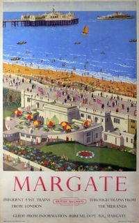 Travel Poster Margate canvas print