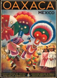 Travel Poster Mexico 2 canvas print