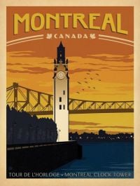 Travel Poster Montreal Canada