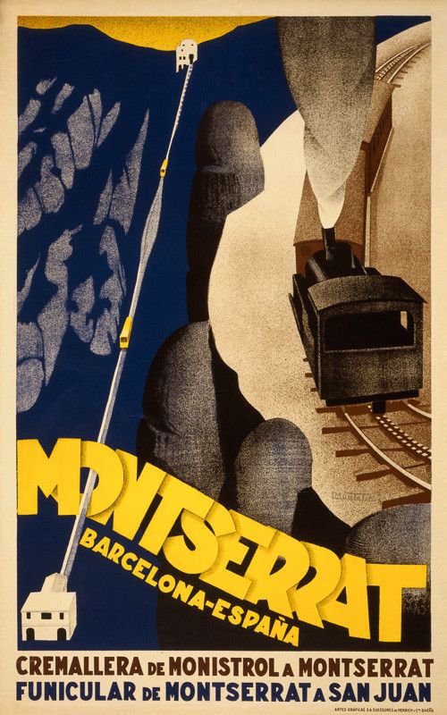 Travel Poster Montserrat canvas print