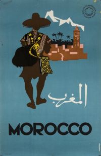 Reise Poster Marokko Leinwanddruck
